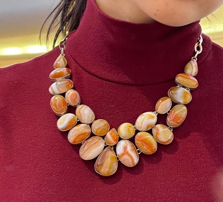 Колье из серебра