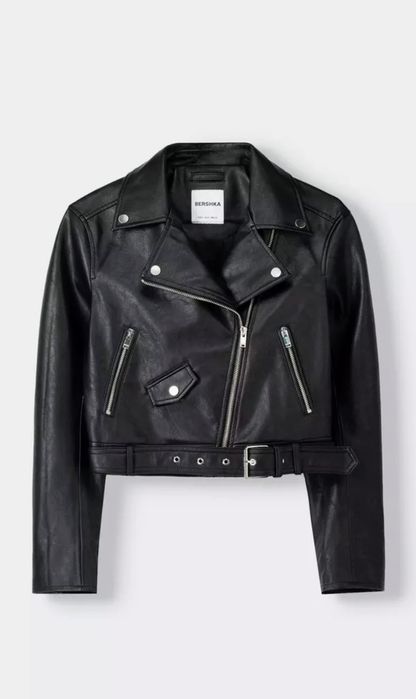 Байкърско кожено яке BERSHKA