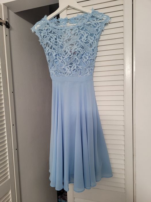 Rochie voal cu bust din dantela