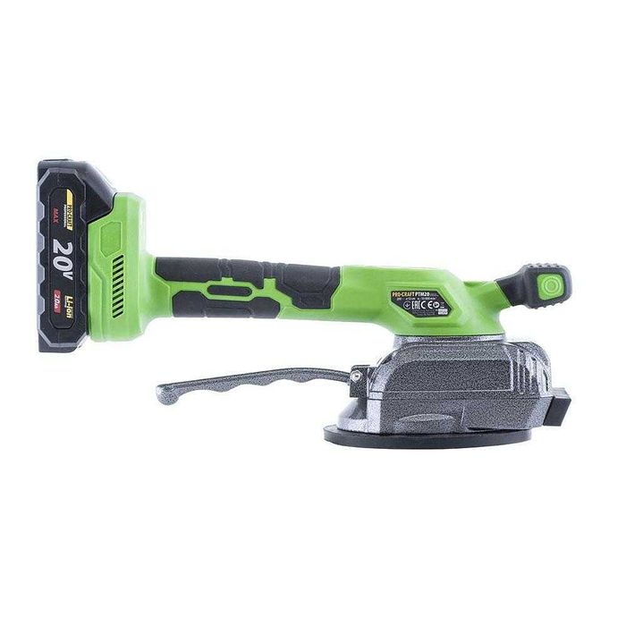Виброчук за плочки PROCRAFT PTM20-1b-c, 20V, 2Ah, 130 мм