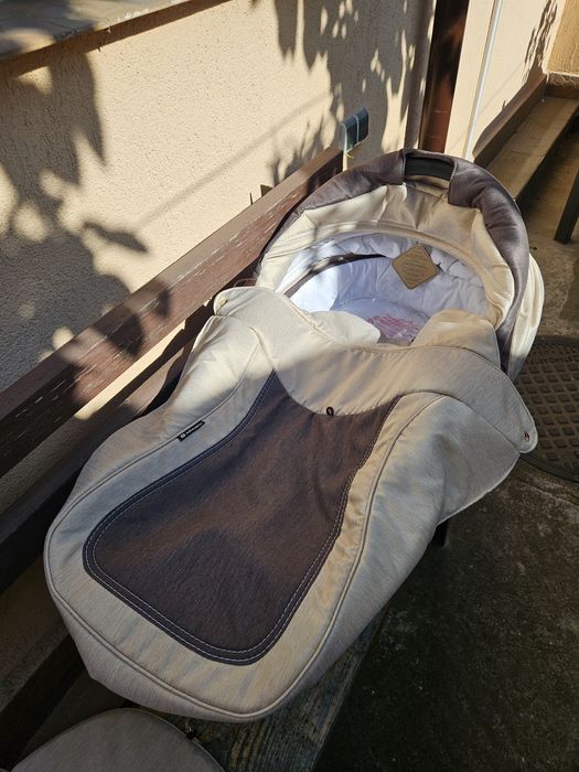 Vând Carucior 3 in 1 Adamex Barletta Natura Collection TK171 Full Linen, Cappuccino