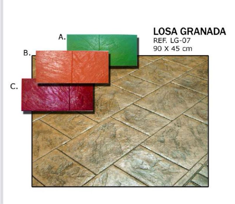 Щампи под наем , Щампован бетон