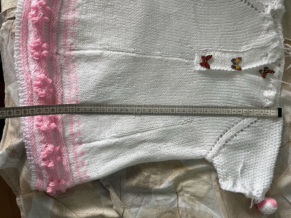 Детска ръчно плетена рокля