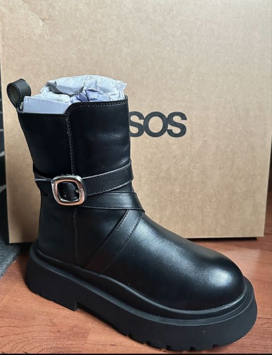 Botine Negre de Piele Naturală