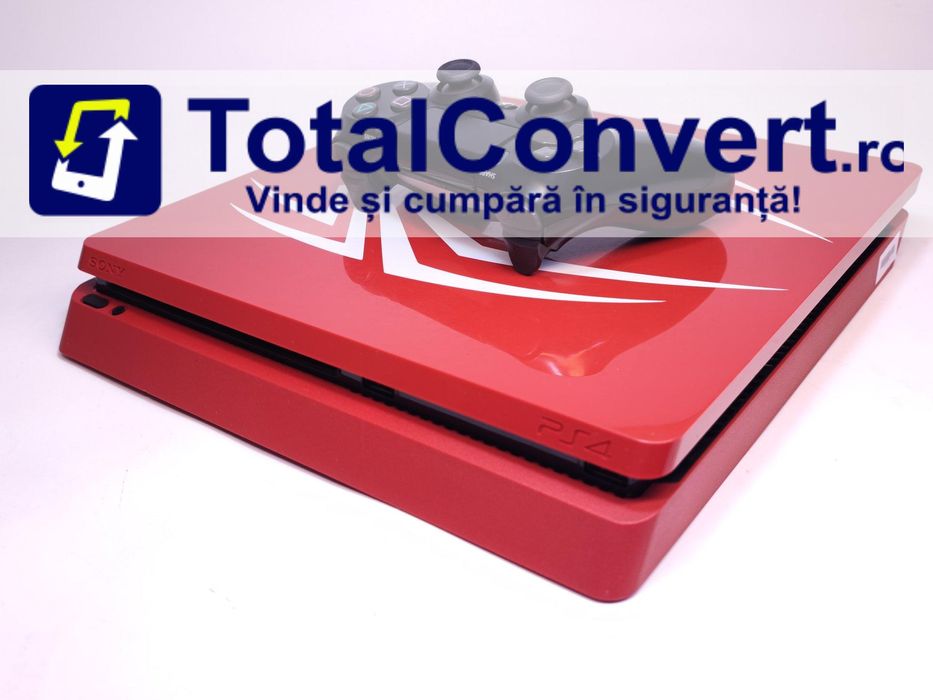 PS4 Slim Red 1TB 1 controller, Garantie 24 luni | #D93193