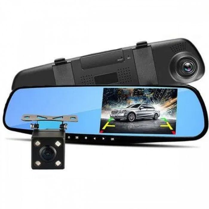 Oglinda auto 2 camere cu inregistrare fata spate, 3 mp