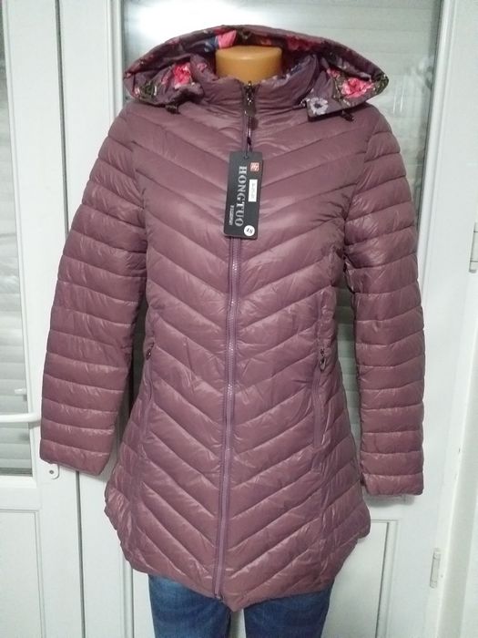 Geacă damă cu două fețe multicoloră și iubi.