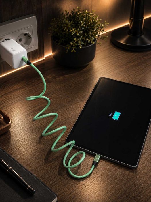 Магнитен USB-C то C кабел Voltex – 100W PD Fast Charging, бързо зареждане