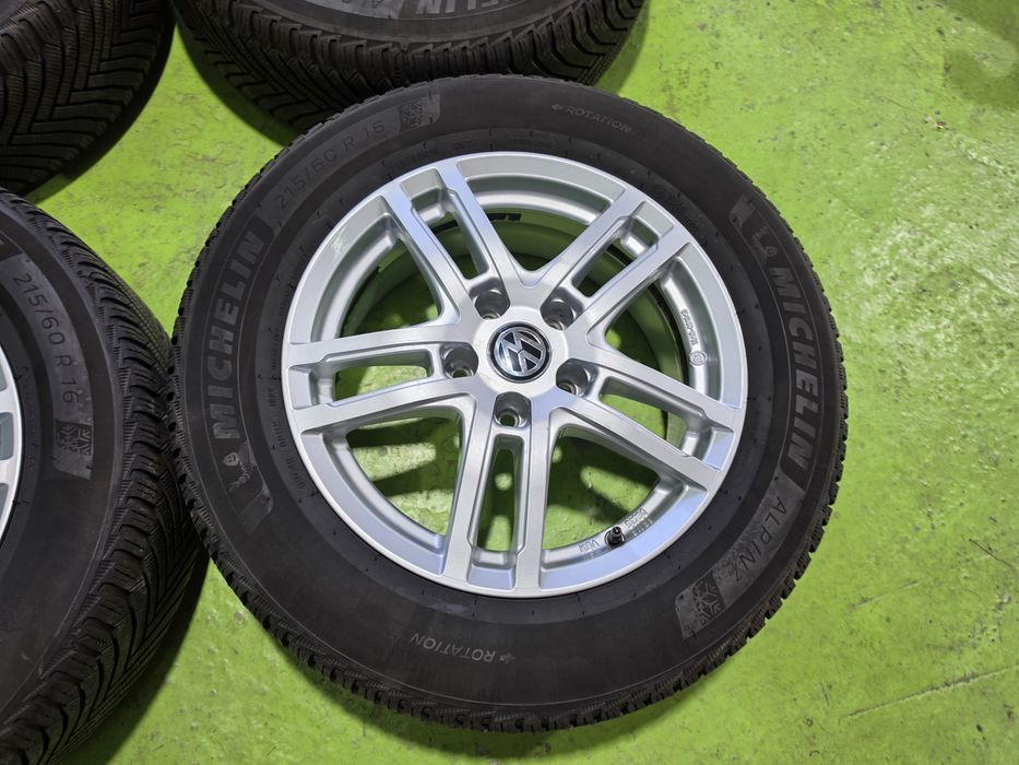16 5x112 Vw Touran Caddy Passat B8 Skoda лети джанти 5х112 215/60/16 Michelin  зимни гуми зимен комплект
