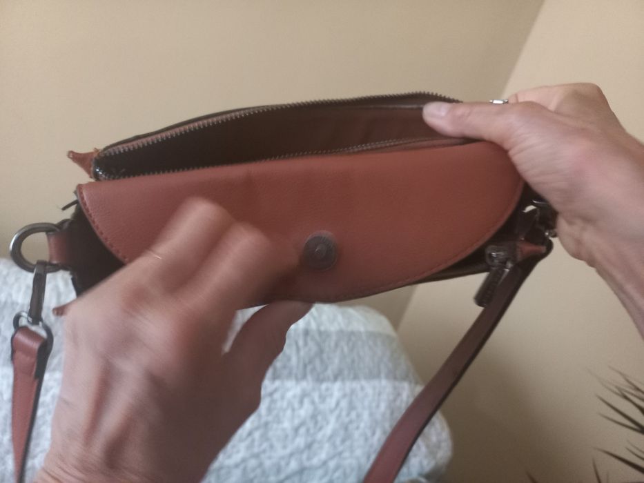 Дамска чанта за през рамо Bag to Bag – кафява / керемида