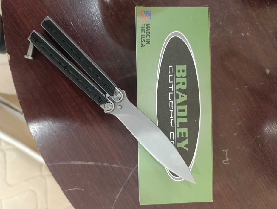 Нож Bradley Kimura black пеперуда balisong butterfly