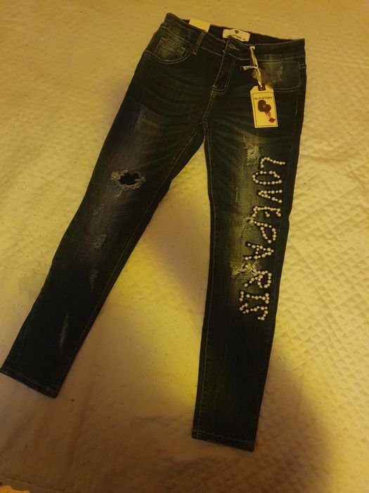 Дамски ефектни дънки