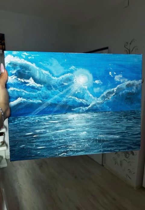 Картина Облаци и море