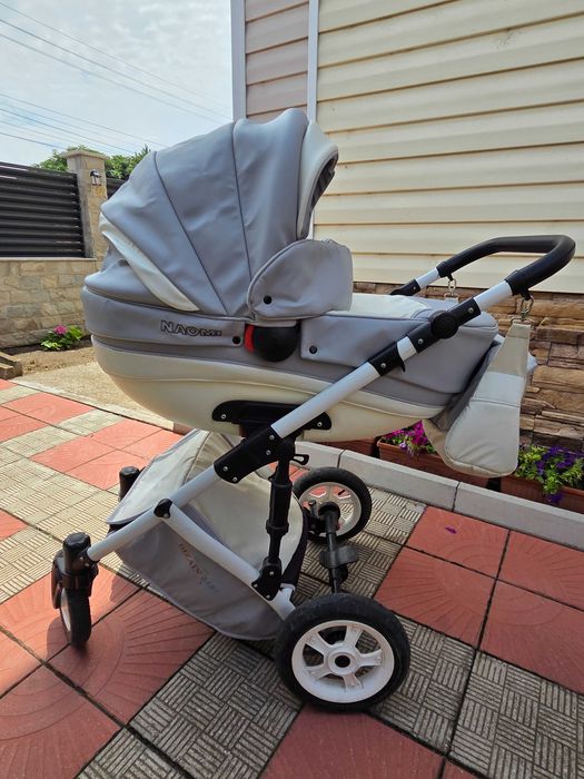 Комбинирана бебешка количка 2в1 Dizain Baby - сива