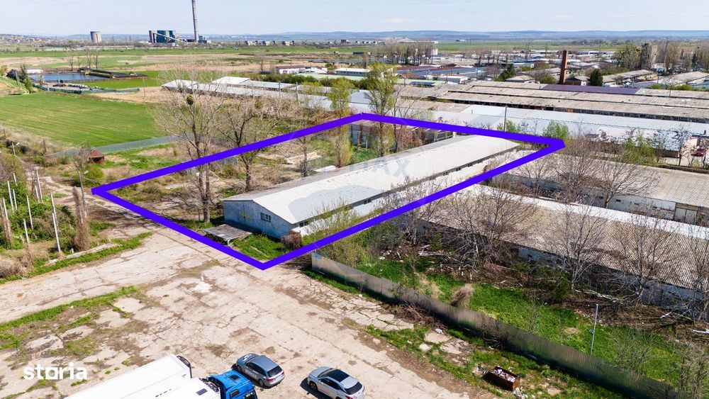 Teren Industrial 4,300mp și Hală 1000mp de Vânzare în Tomesti - Iași