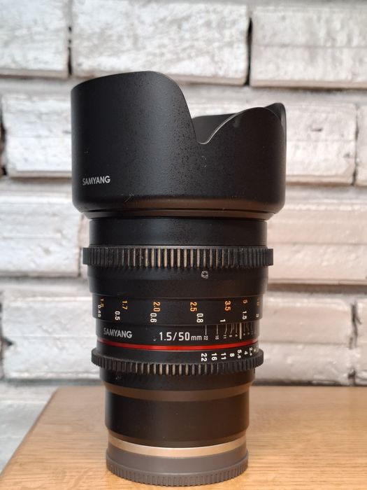 Samyang 50mm t1.5 cine Sony ef