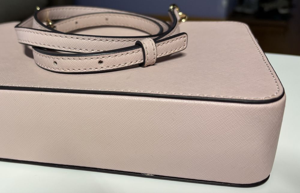 Geanta Michael Kors model cross-body culoare roz pal