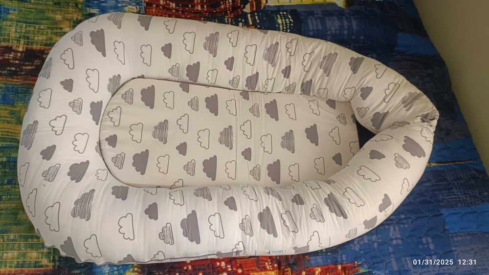 Гнездо за бебе от мемори пяна 45х70 х10