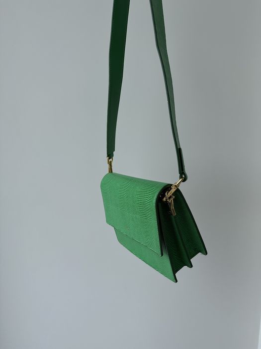 Сумка JW PEI Mini Flap Bag — Grass Green Lizard