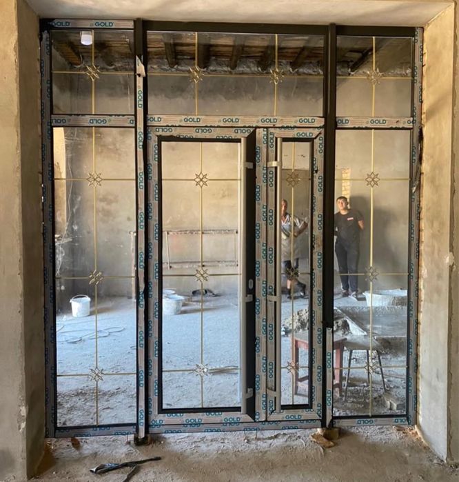 Пластиковый окна двери витражи