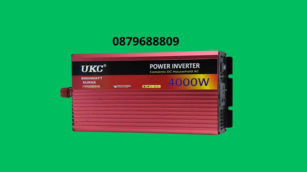 Инвертор UKC с дисплей 12V 220v /24V 220V 500w/1000w/2000w/3000w/4000w