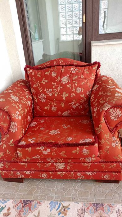 Set fotolii fabricate Alprom Pitesti, structura lemn stejar, stare foarte buna