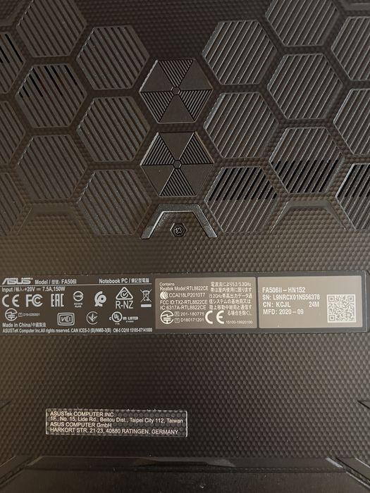 Laptop gaming ASUS TUF FA506ii