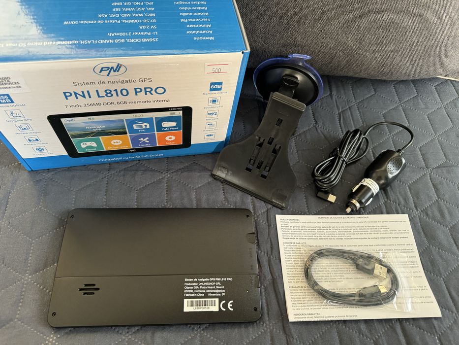 GPS camion auto NOU navigatie PNI L810 PRO cu soft Full EU 2026