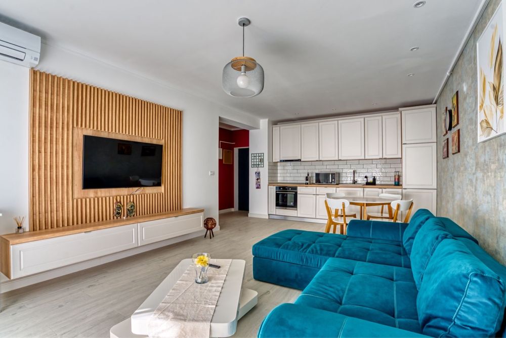 Temporary rent sea view first line sunny beautiful Apartment 2 rooms, 60 mp, Mamaia Nord, Promenada