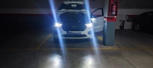Set becuri LED H7 Model :A8- Canbus, 100W, 15000Lm,6000K - Cadou leduri pozitie
