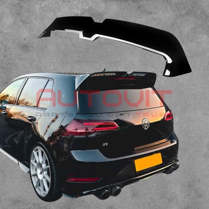 Спойлер за Багажник VW Golf 7 – Oettinger стил Черен Гланц
