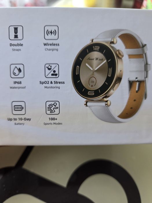Smartwatch Riversong GLOW, 1,32", rosegold, doua bratari
