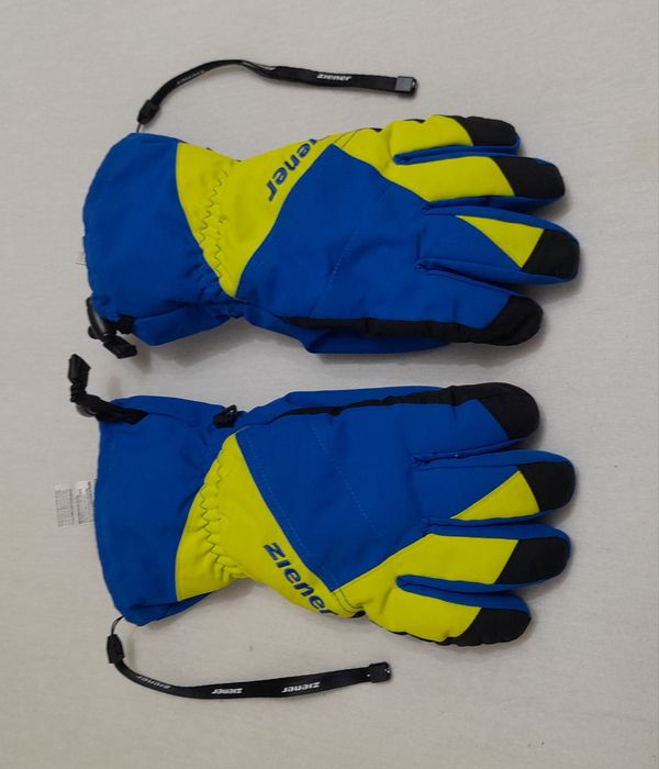 Mănuși de schi bike Ziener Agil As albastru intens verde deschis nr. 7