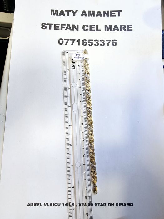 Vand bratara din aur 14 k 5.76 g cod 608