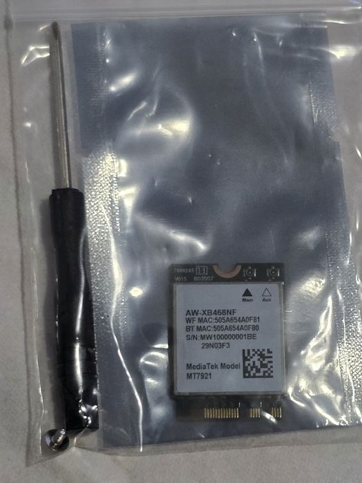 MediaTek MT7921 WiFi 6 + Bluetooth 5.2 M.2 2230 – Nou