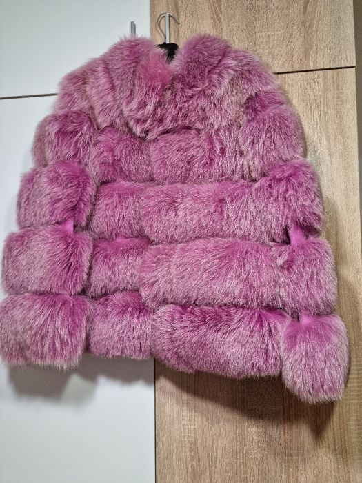 Палто с естествен косъм