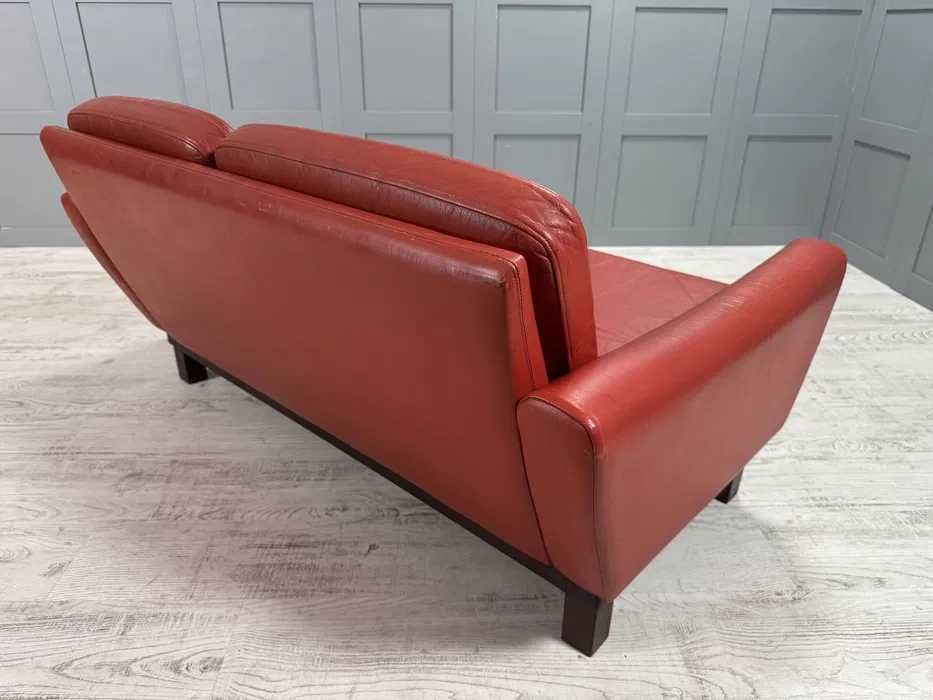 Датски диван 2-ка естествена кожа Д1079-Д