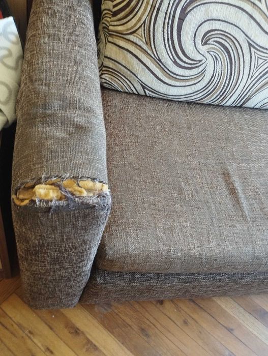 Голям разтегателен г-образен диван