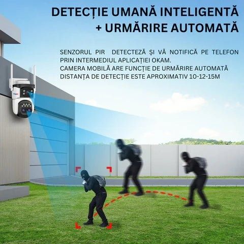 Camera de supraveghere 4G
Camera Supraveghere 4G, 9MP, 3 Lentile, Zoom