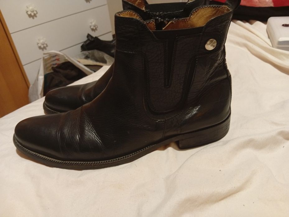 Черни боти №43 естествена кожа