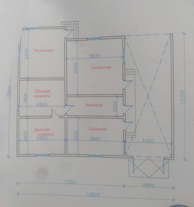 Участка сотилади 5 хонали 4 сотих 2 этаж килса хам болади