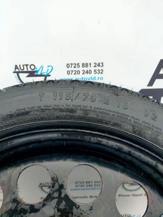 Roata de rezerva 5 x 110 Opel Astra H facelift