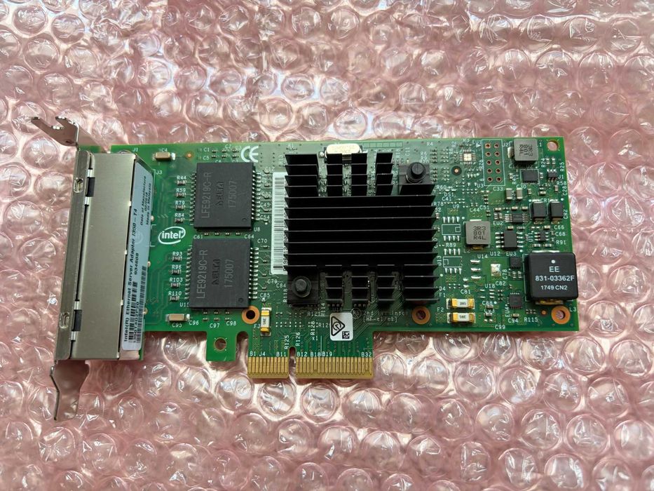 Intel I350-T4 – четирипортова гигабитова сървърна мрежова карта PCIe – low profile bracket