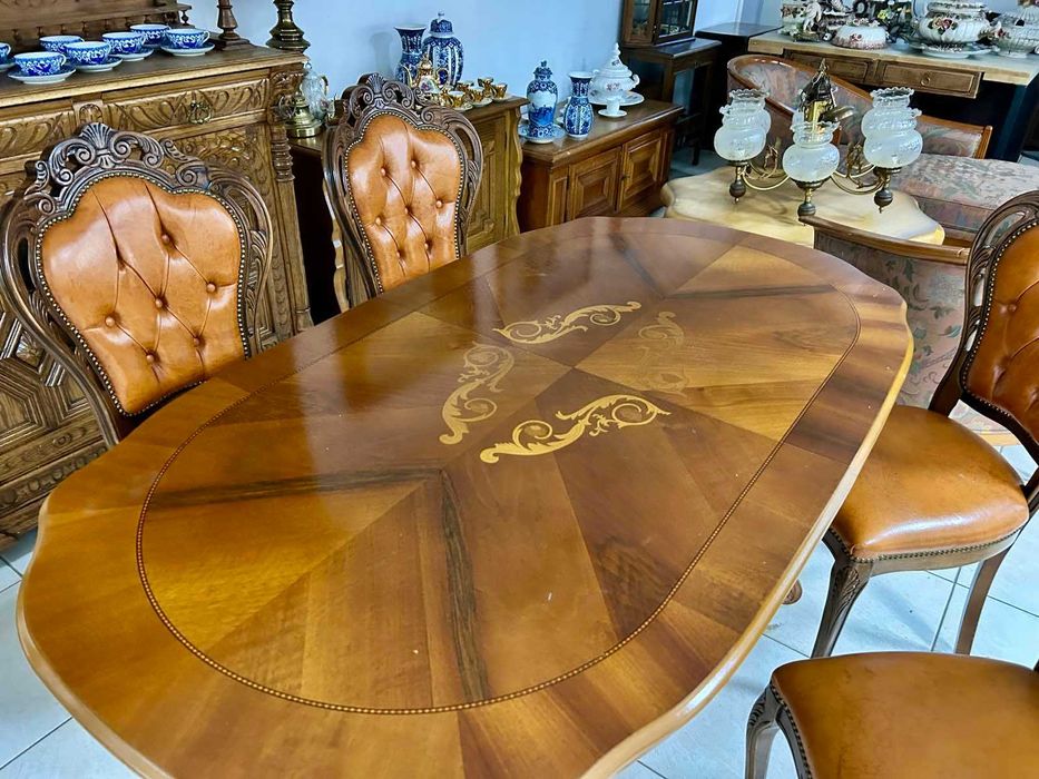 Класически трапезен комплект – маса с 4 стола  Холандия