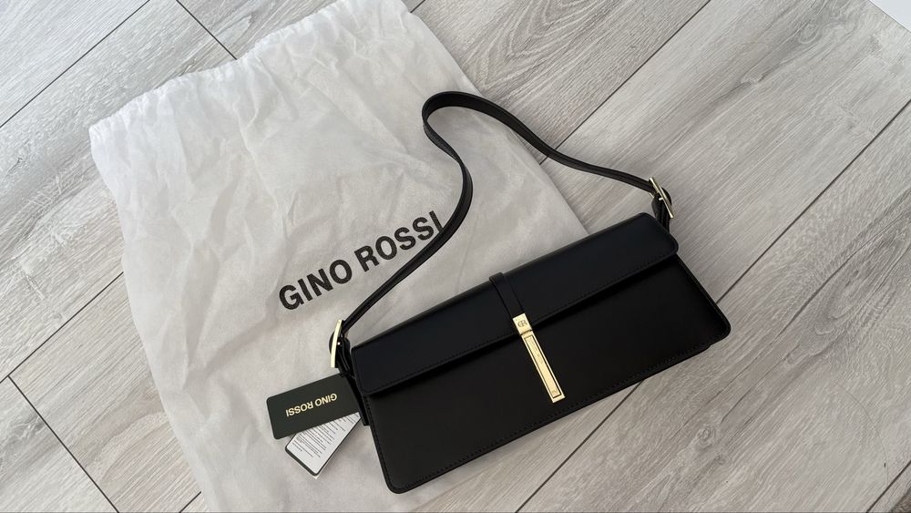 Gino Rossi стилна черна чанта