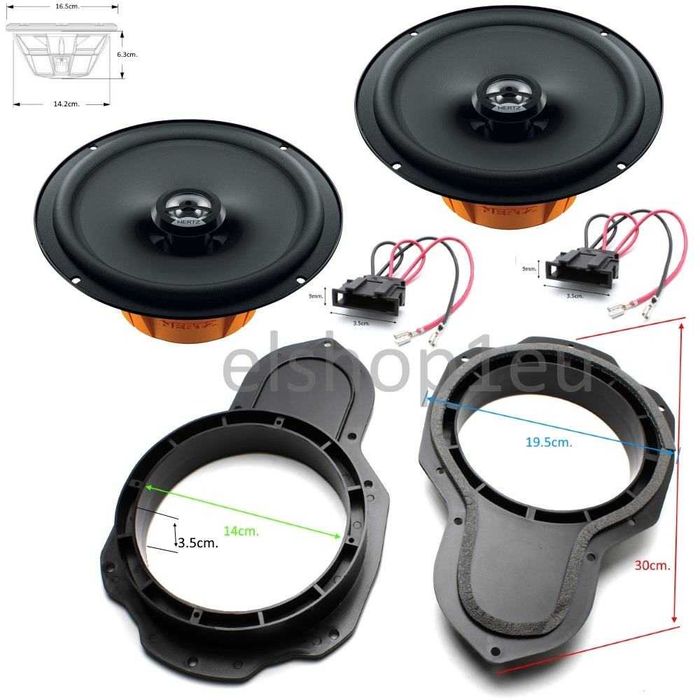 Комплекти авто говорители,фланци и кабели,HERTZ,KENWOOD,CL-БЮДЖЕТНИ