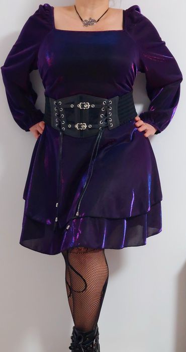 Rochie unică cu culoare grandient - full outfit