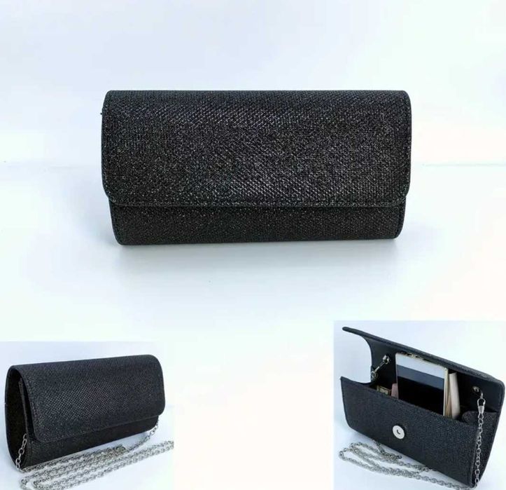 Черна, малка дамска чанта