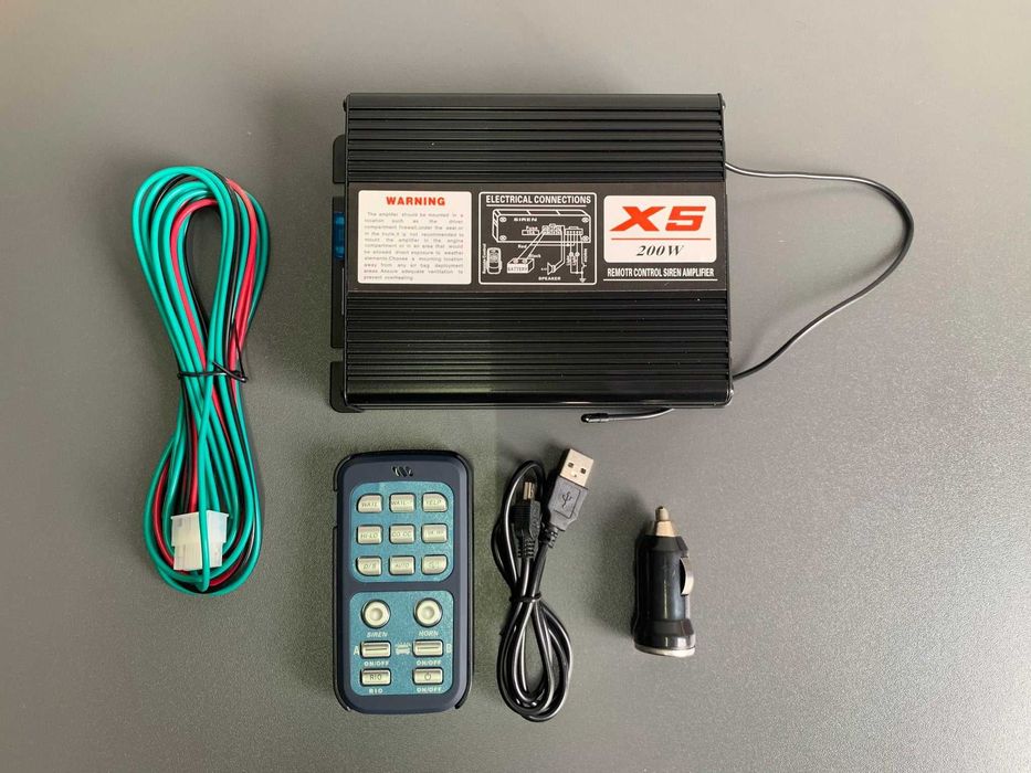 Sirena auto politie wireless, 200W - Sirena auto salvare