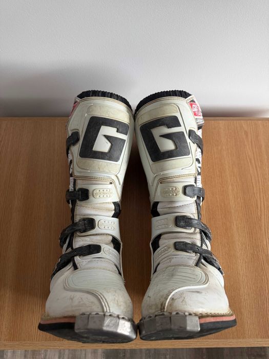 Cizme moto/enduro/cross Gaerne GX1 Goodyear White/Black, Mărime 45